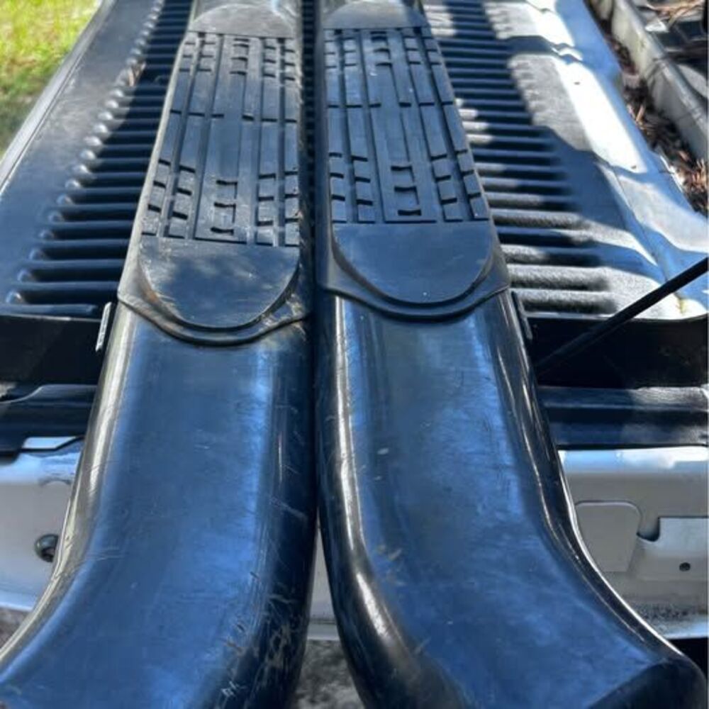 Black Truck Running Boards Side Steps Nerf Bars Extended Cab